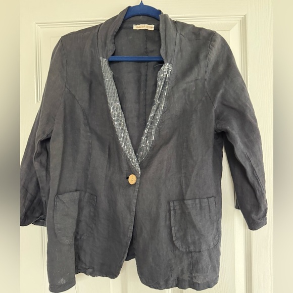 Italian 100% linen 2 piece set (pants and blazer)
Size XXL - Picture 8 of 16